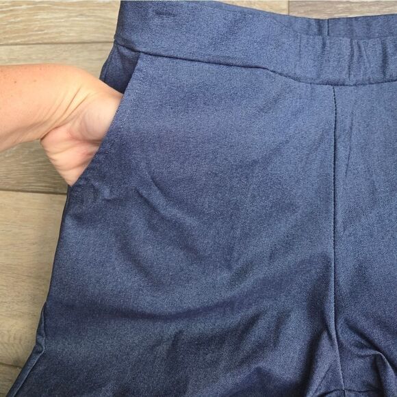 Ciara Sun Woo high waisted stretchy blue jean colored cropped pants xs - Picture 4 of 10